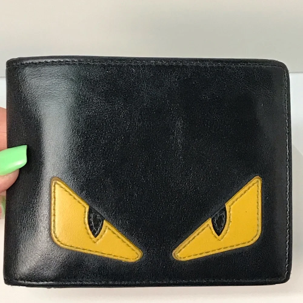 FENDI Monster Leather Bifold Wallet 😍♥️